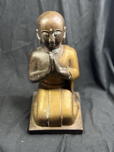 Antique gilt bronze - bronze, kneeling