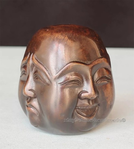 Old signed bronze - bronze, carved