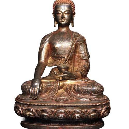 Antique buddhism bronze - buddhism,
