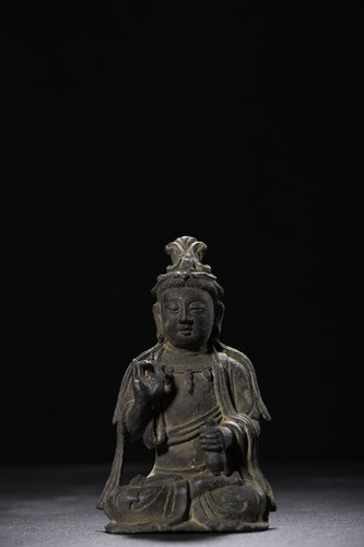 Old bronze buddha statue - old,