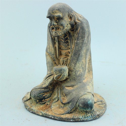 Antique old bronze - old, statue