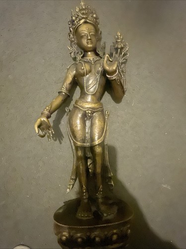 Brass tara antique - antique, buddha
