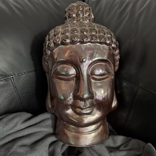 Bronze effect chinese buddha - bronze,