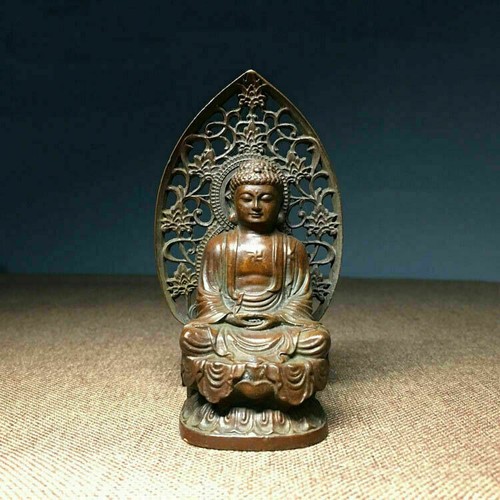 Buddhism antique bronze carved - buddhism,