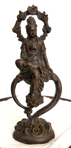 Vintage chinese bronze statue - chinese,
